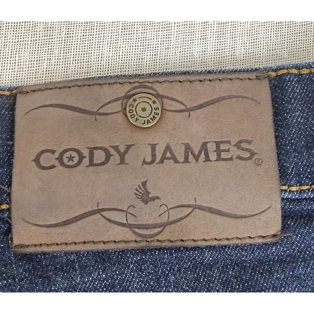 Cody James Jackson Slim Straight Men's Jeans Sz 34x36 Showdown Dark Wash EUC - Picture 5 of 10